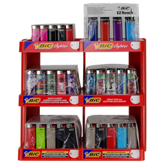 BIC-LITR 6 TIER  DISPLAY 290CT..PRINTED -BIC BIC EZ REACH- MINI BIC