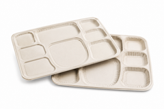 8 COMPT MEAL TARY LID BIO DEGRADABLE - 250CT
