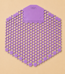 3WDS-F-11 FABULOUS WAVE 3D URINAL SCREEN LAVENDER-2CT