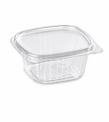 6 OZ R PET CLEAR HINGED DELI CONT . 400CT