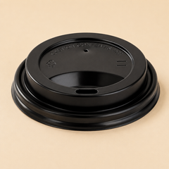 8oz BLK 80 MM DOME SIPPER COFFEE CUP LIDS - 500CT