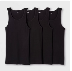 BLACK A-SHIRT - ROUND NECK - NO EXCHANGE / NO RETURN