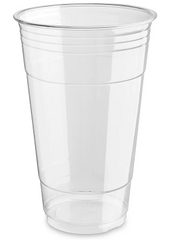 24oz CLEAR PET CUPS - 600CT - PRINTED