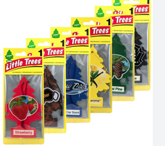 LITTLE TREE ( JASMINE , GREEN APPLE , LAVENDAR , DRANGON FRUIT , CHERRY BLOSSOM HONEY & NEW CAR SCENT )  24 CT