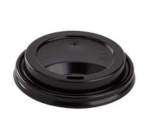 8oz BLK 80 MM  DOME SIPPER COFFEE CUP LIDS - 500CT