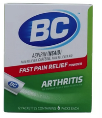 BC GREEN ARTHIRITIS - STRENGTH POWDER -6CT - NO RETURN / NO EXCHANGE