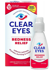 CLEAR EYES REDNESS -0.2 floz(6ml) - 12ct - (NO EXCHANGE / NO RETURN )