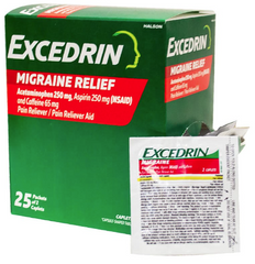 EXCD MIGRANE - 25PK (2 CAP) - (NO EXCHANGE / NO RETURN )