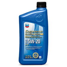 CHEVRON SUPREME OIL 1 OT  5W-20 - 12CT   ( NO RETURN / NO EXCHANGE/  NO EXCEPTION )