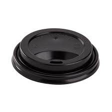 8oz BLK 80 MM  DOME SIPPER COFFEE CUP LIDS - 1000 CT