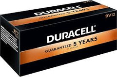DURACELL 9 VOLT  BATTERIES 12 CT