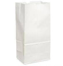 # 6 WHITE PAPER BAGS 500 CT.