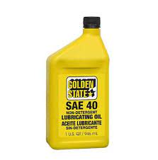 MOTOR OIL ND 40 GOLDEN STATE 1 QT.- 12ct  ( NO RETURN / NO EXCHANGE /  NO EXCEPTION )