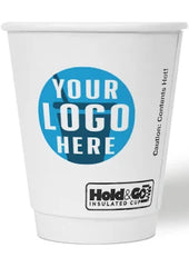 8 oz DOUBLE WALL COFFEE CUPS PRINTED -500 CT