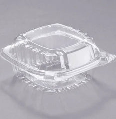 5 1/4 X 5 3/8 X 2 5/8 1 - CMPT C53PST1 CLEAR HINGED LID CONTR. . -- 500CT