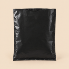 BOTTOM SEALED PE RETURN BAGS 18 X 24 1.7 MIL 200CT — illustrative mockup on beige background