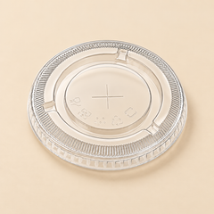 44oz FLAT STRAW SLOT LID 1000CT — beige studio product photo