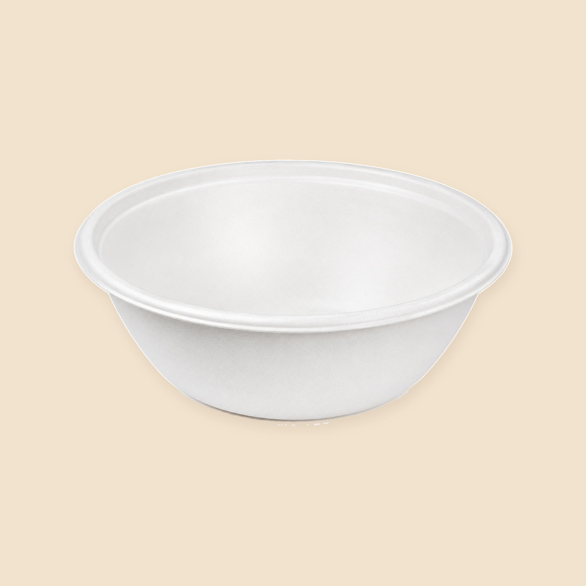 16oz BOWL BIO DEGRADABLE - 600CT — full product view on beige background
