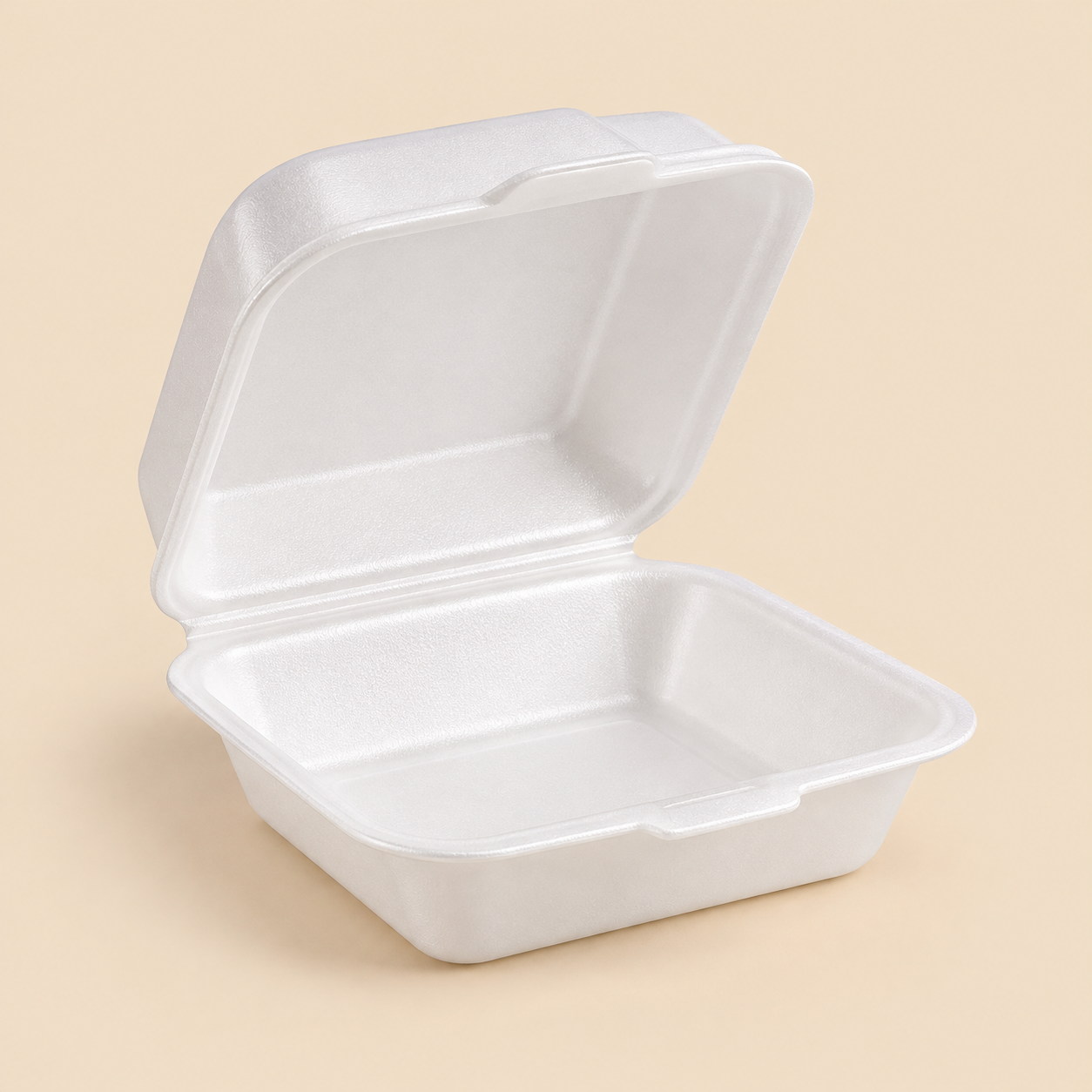 Illustrative mockup: 6 ' HAMBURGER FOAM CONTAINER - 500CT