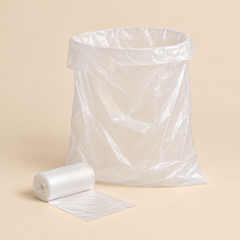 12 - 16 GAL. 24 X 33 N 6 MIC 1000 CT — illustrative mockup on beige background