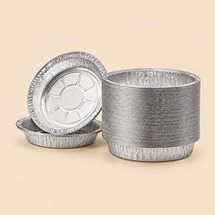 7 INCH ROUND ALUM CONT 500CT — beige studio product photo