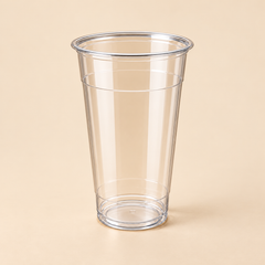 20 OZ CLEAR PET CUPS -1000 CT. — beige studio product photo