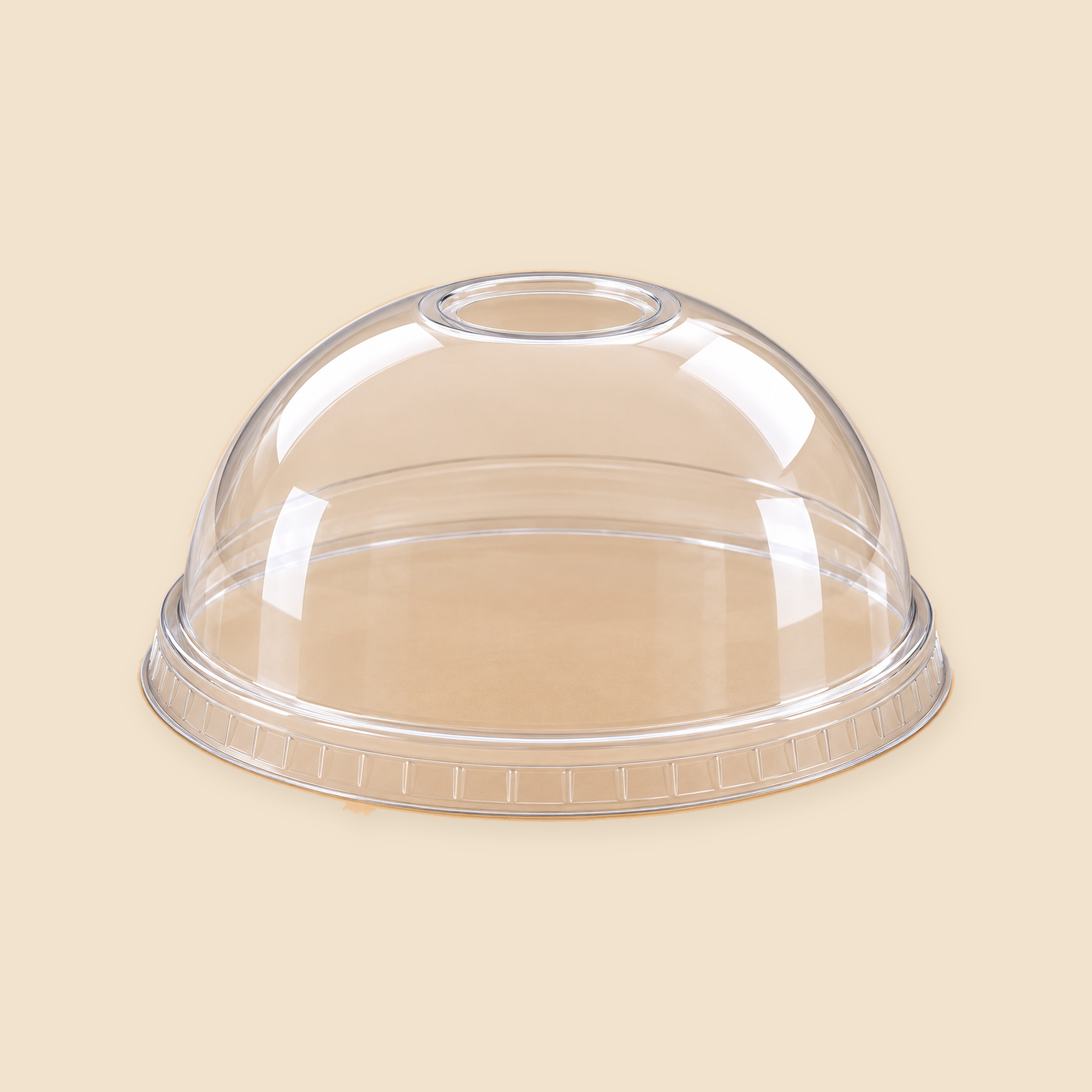 32oz DOME LIDS 600CT — full product view on beige background