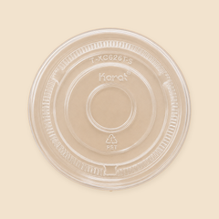 12-24oz PET FLAT LIDS NO HOLE 1000CT — full product view on beige background