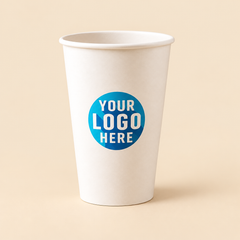 20 oz COFFEE CUPS PRINTED -1000 CT — beige studio product photo