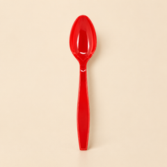 RED SODA SPOON / ICE CREAM 1000 CT — beige studio product photo