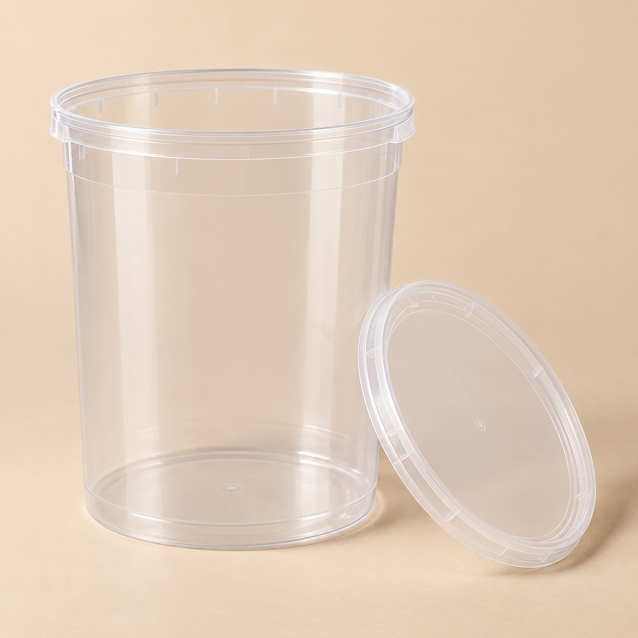 64oz SOUP CONTAINER COMBO - 120CT — beige studio product photo