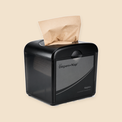 INTERFOLD NAPKIN DISPENSER — full product view on beige background