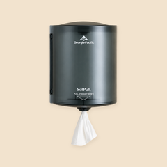 CENTER PULL DISPENSER -NO RETURN / NO EXCHANGE — full product view on beige background