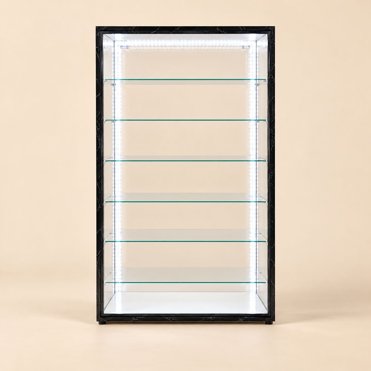 EMPTY DISPLAY — beige studio product photo
