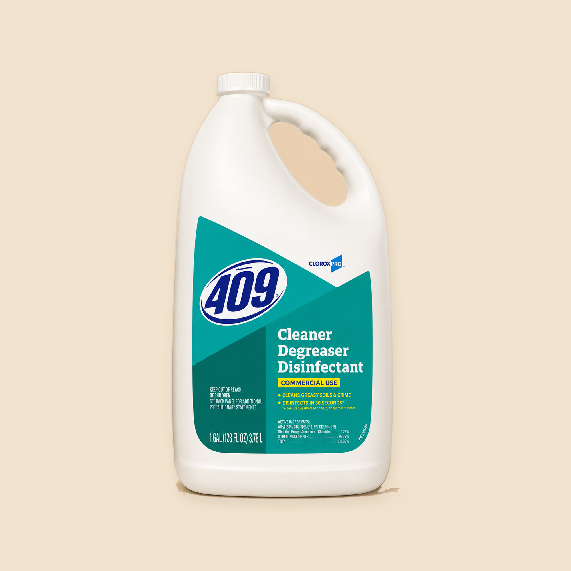 FORMULA 409 CLEANER DEGREASER COMMERCIAL 4/CASE - 1GAL — full product view on beige background