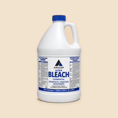 BLEACH 128oz CLEAR — full product view on beige background