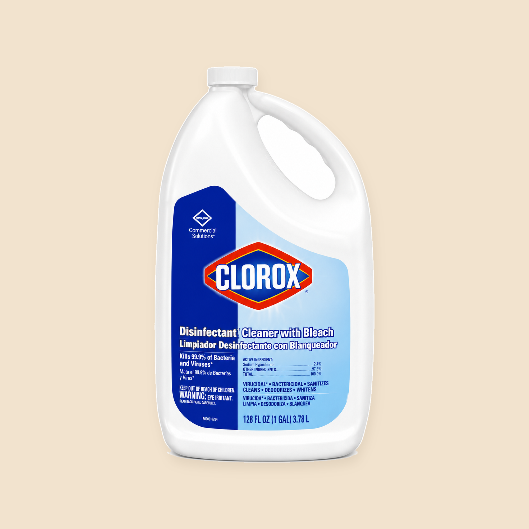 128oz CLOROX CLEANUP - 1CT — full product view on beige background