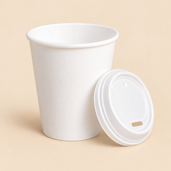 8oz FOAM CUPS LIDS 1000CT. — beige studio product photo