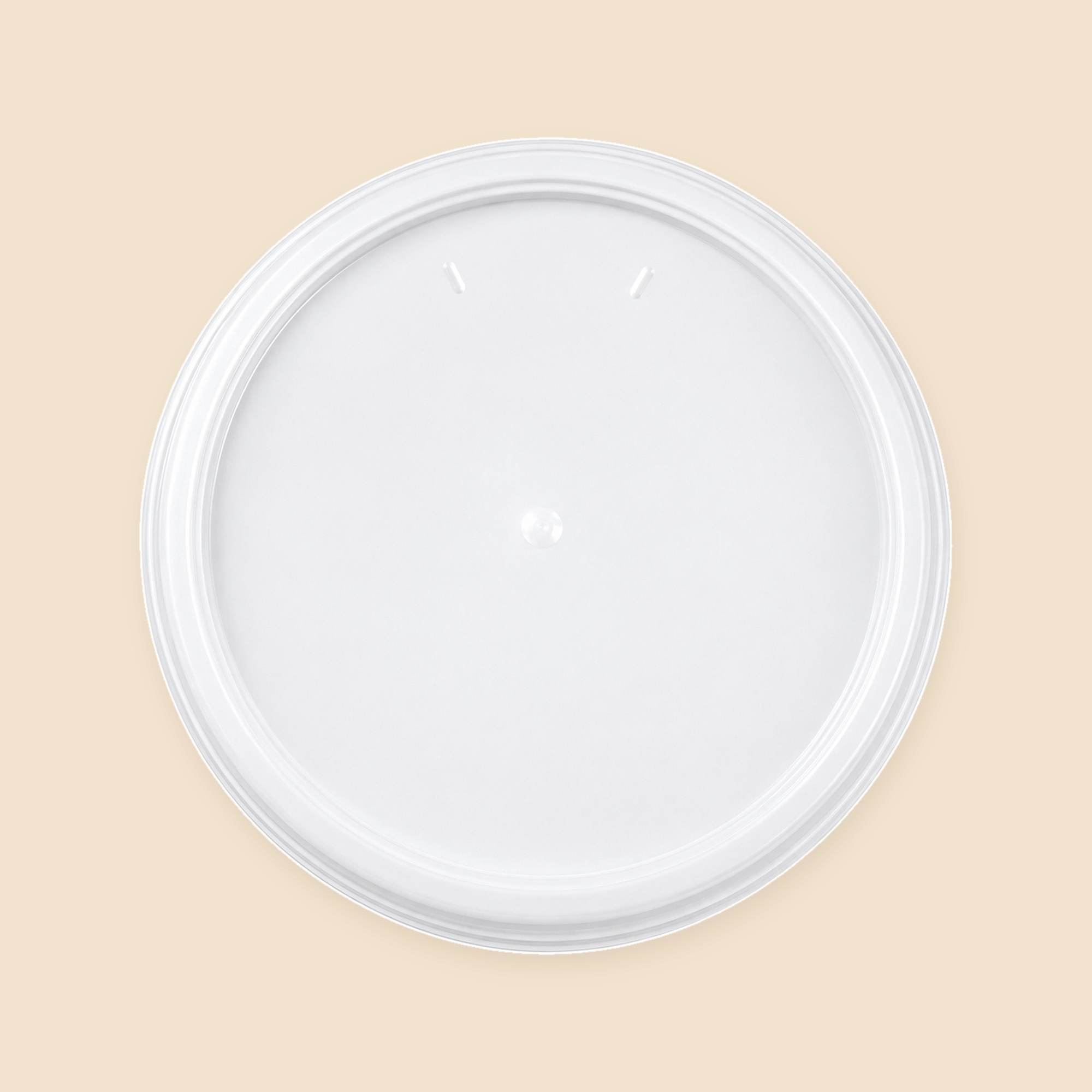 4oz FOAM CUPS LIDS - 1000CT — full product view on beige background