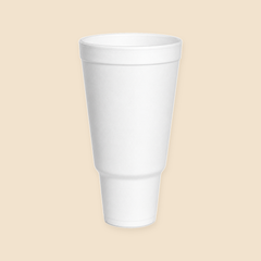 44oz FOAM CAR CUPS 250CT. — full product view on beige background