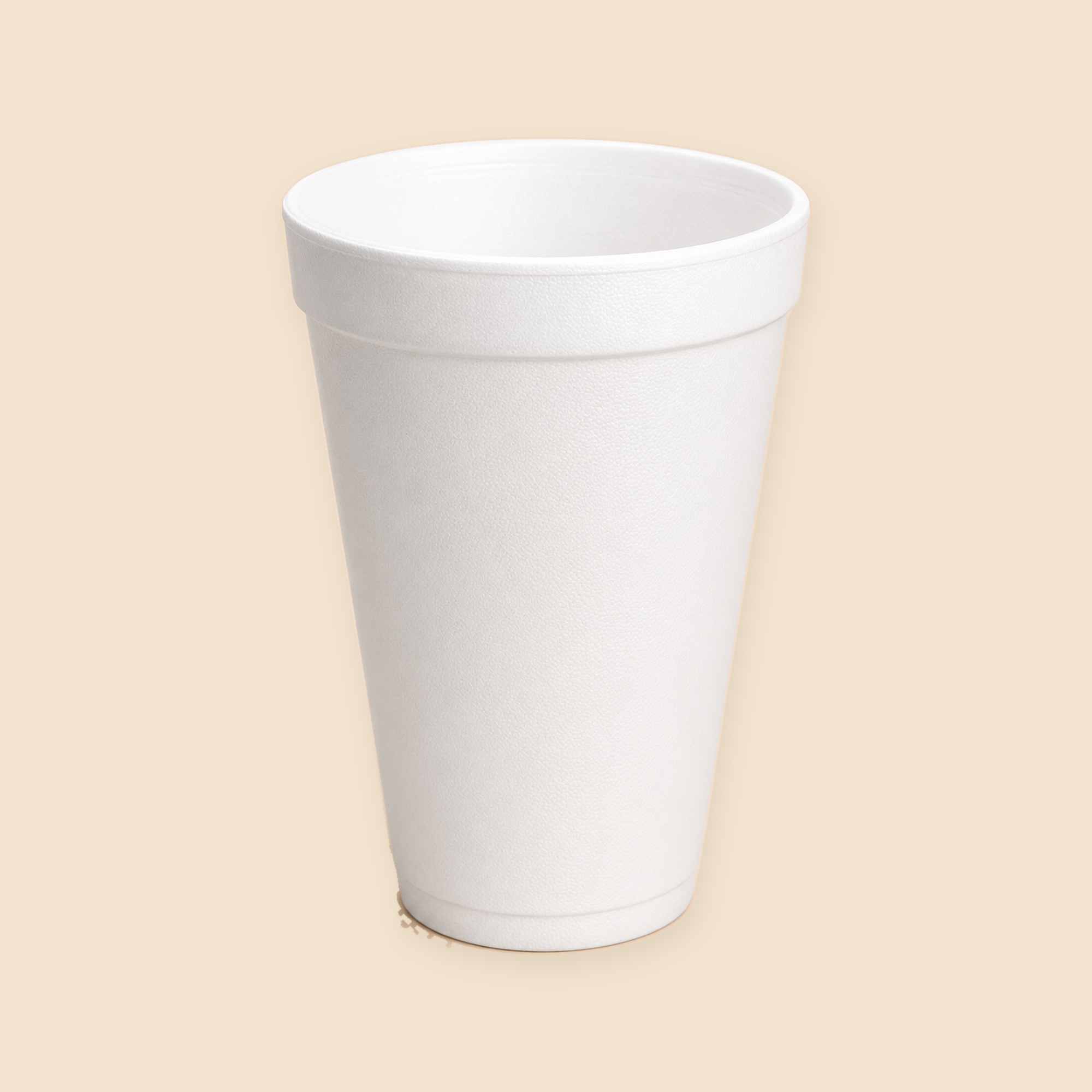 32oz FOAM CAR CUPS - 300CT — full product view on beige background