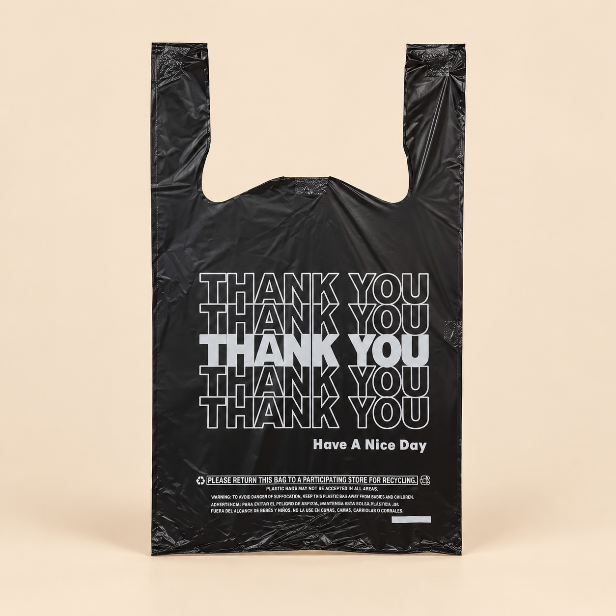 BLACK SMALL BAG 1000 CT. — beige studio product photo