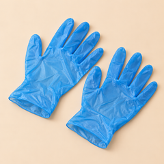 MULTIPURPOSE GLOVES - BLUE - LARGE - 100CT (NO EXCHANGE / NO RETURN ) — beige studio product photo