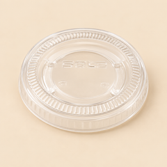 1oz PORTION CUP LIDS 2500CT. — beige studio product photo