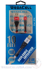 WEGACELL IPHONE CABLE - ..10 FEET
