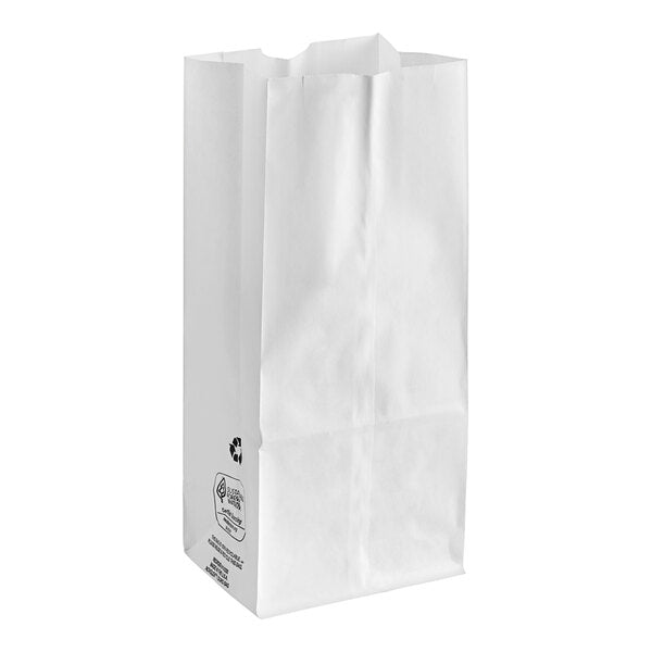 # 10LB WHITE PAPER BAGS - 500CT
