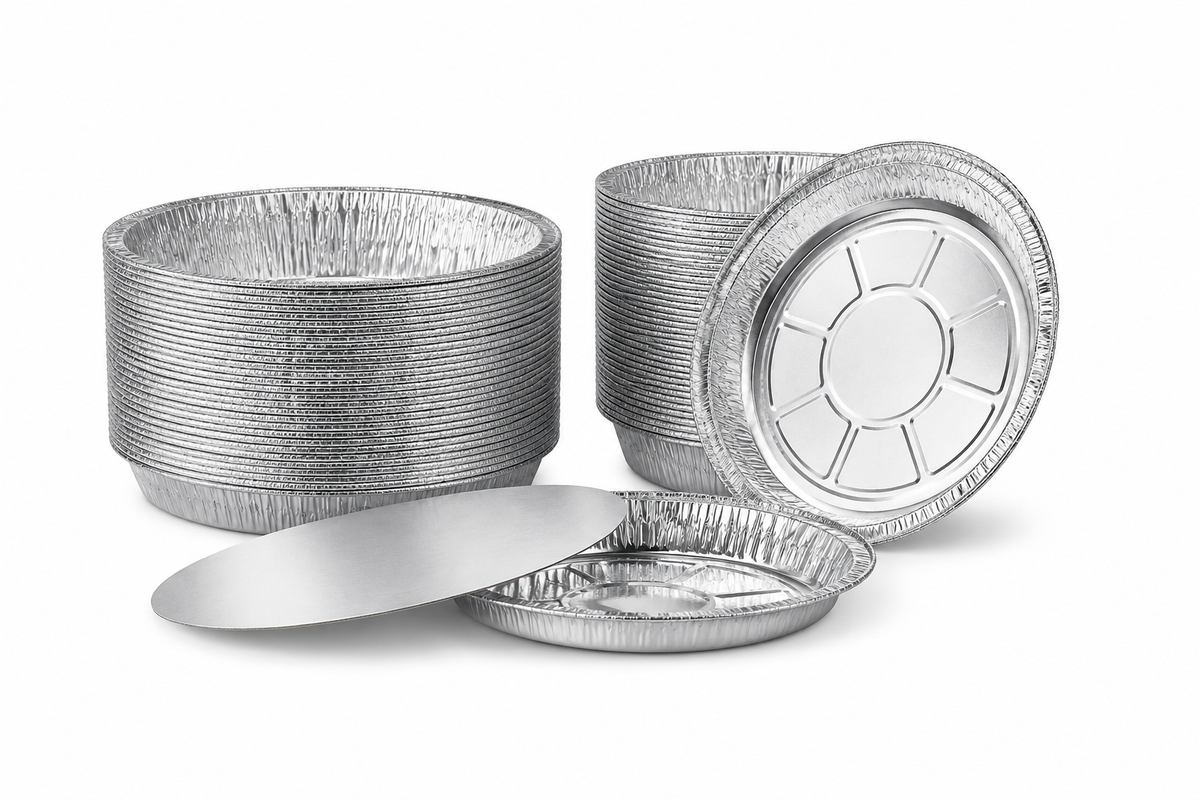 8 INCH ROUND ALUM CONT 500CT