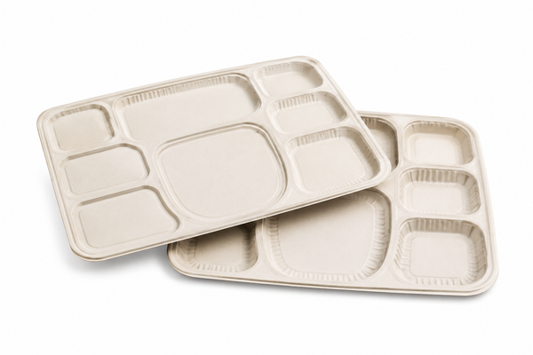 8 COMPT MEAL TARY LID BIO DEGRADABLE - 250CT