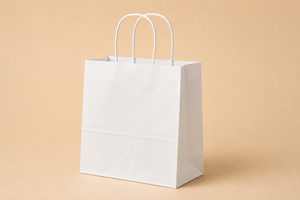 # 12 WHITE PAPER BAGS 500 CT.