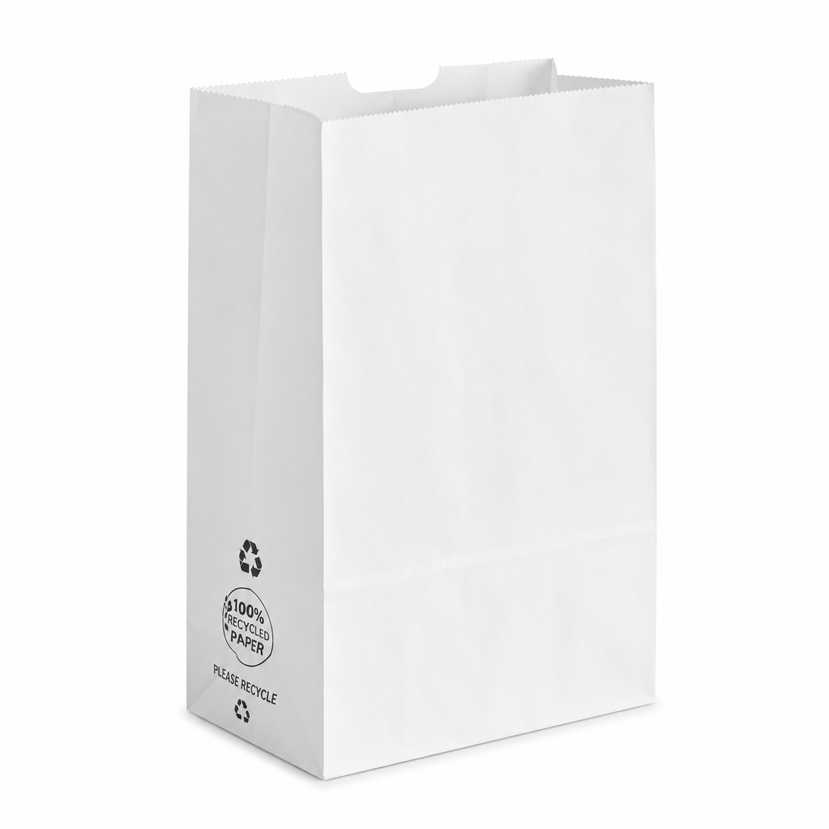 # 16 WHITE PAPER BAGS 500CT  - IMP